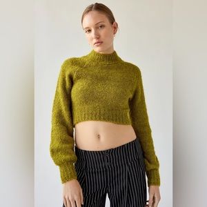 UO Avril Cropped Mock Neck Jumper